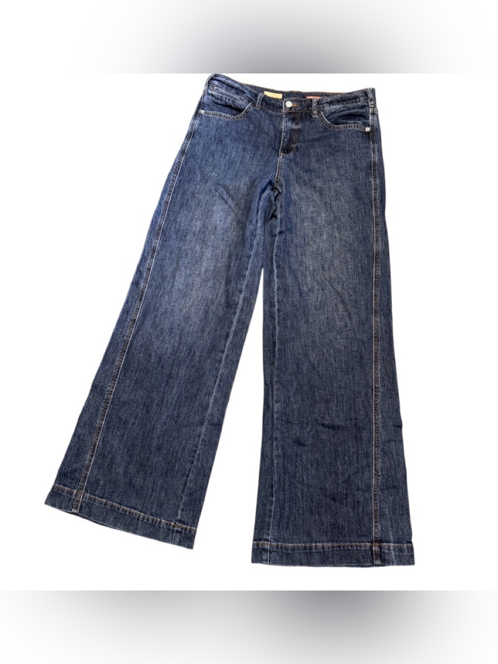 Anthropologie Pilcro Wide Leg Jeans Collegiate Festival Contemporary. Sz 28. EUC